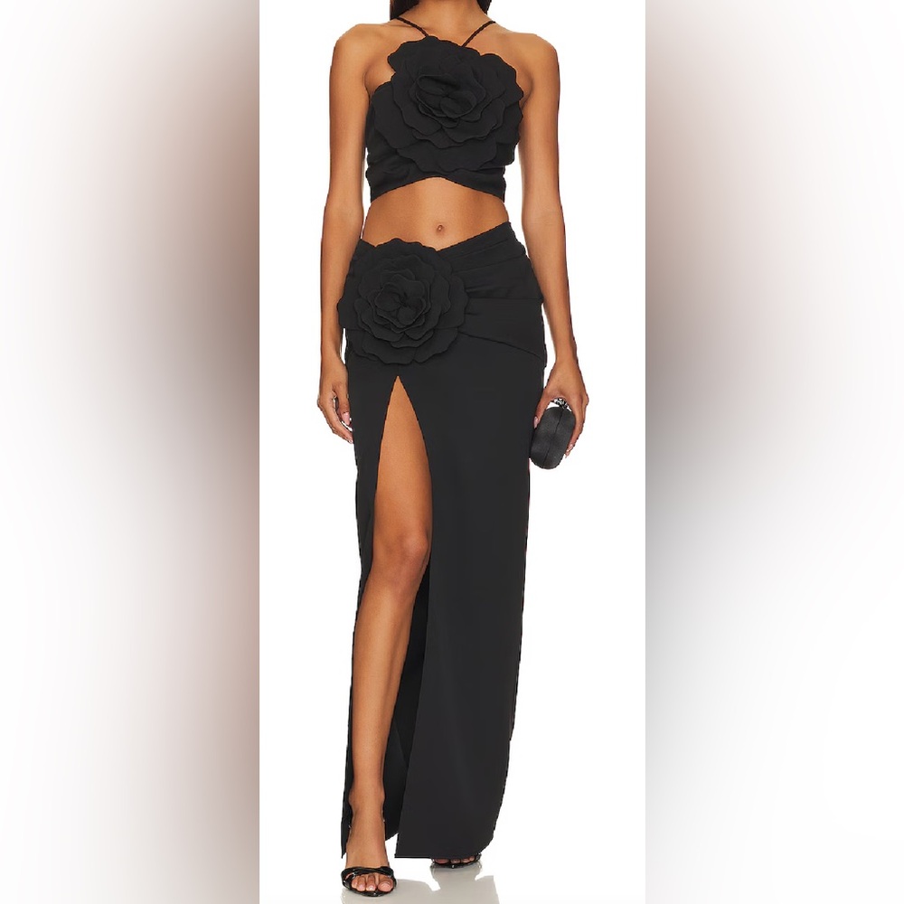 Lovers + Friends Black Artemis Gown